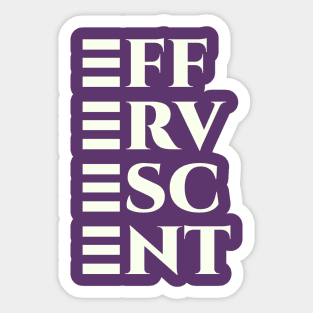 Effervescent retro simple stylish aesthetic Sticker